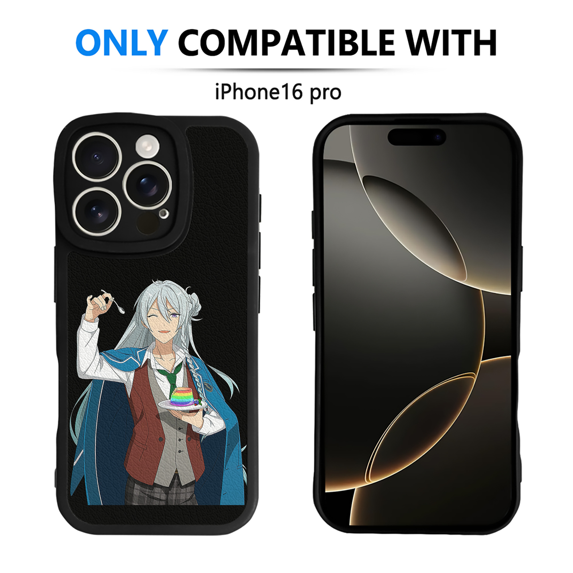 （画像用） あんさんぶるスターズ! Ensemble Stars 【iPhone 16シリーズ対応】シリコンスマホケース（レザー調） 材質：シリコン